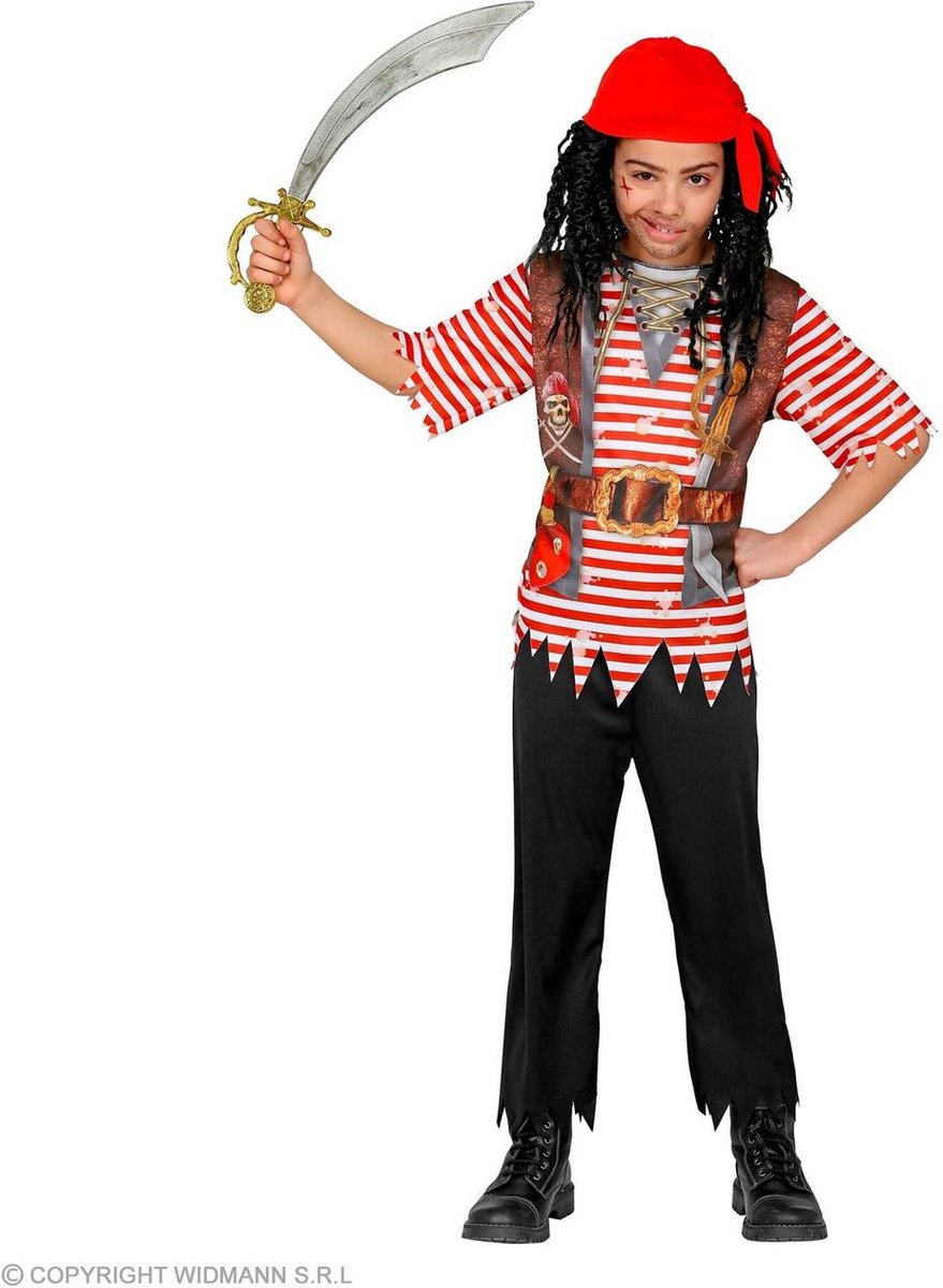 Piraat & Viking Kostuum | Piraat Nooitgedacht Zonder Schat Kind | Jongen | Maat 116 | Carnaval kostuum | Verkleedkleding